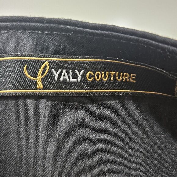 Yaly Couture Custom Tailored Top Medium Asymmetrical Floral Colorblock Artsy - Picture 3 of 10